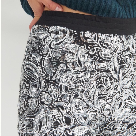 NWT Anthropologie Pascaline Sequined Trousers S - Picture 5 of 12
